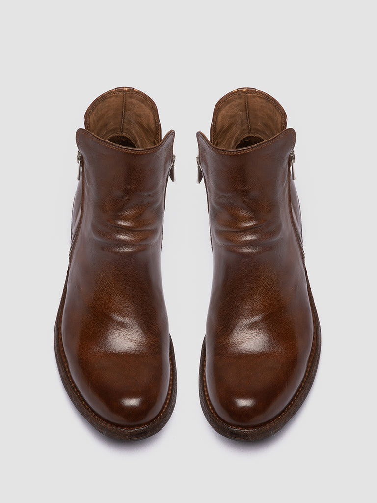 LEGRAND 200 Cigar - Brown Leather Zip Boots