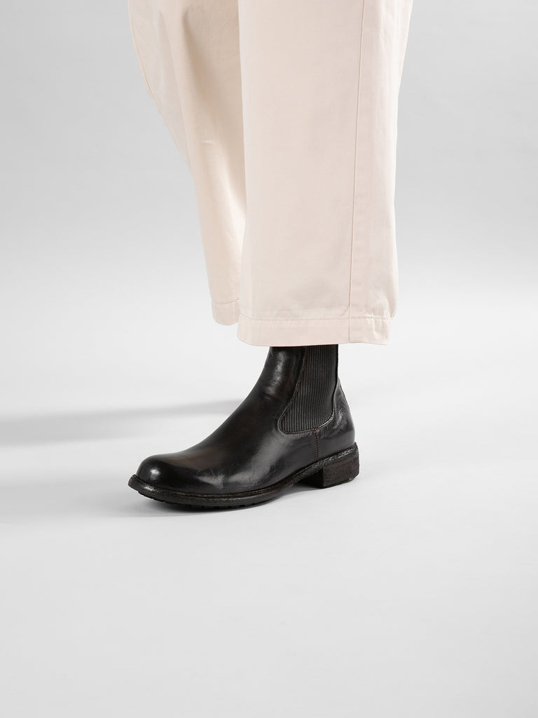 LEGRAND 229 Ignis Ebano - Brown Leather Zip Boots Women Officine Creative - 6