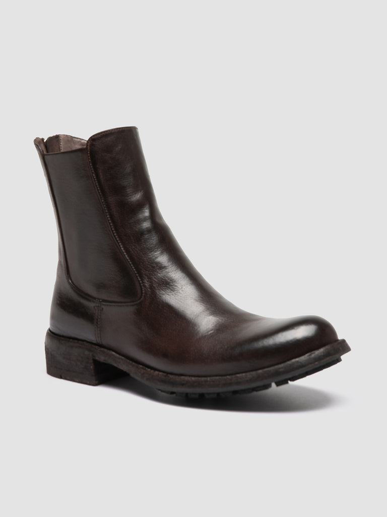 LEGRAND 229 Ignis Ebano - Brown Leather Zip Boots Women Officine Creative - 3