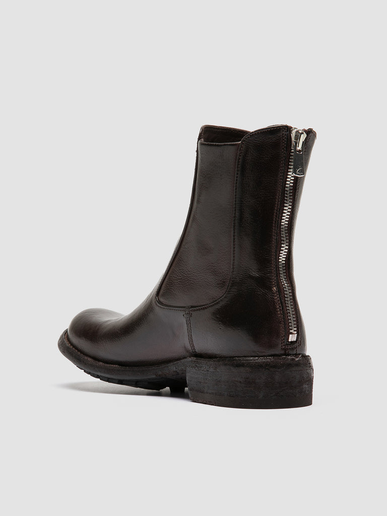 LEGRAND 229 Ignis Ebano - Brown Leather Zip Boots Women Officine Creative - 4