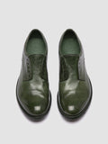 LEXIKON 012 - Green Leather Derby Shoes Women Officine Creative - 2