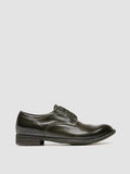 LEXIKON 012 - Dark Green Leather Derby Shoes - 0