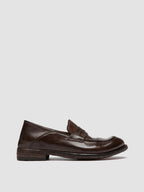 LEXIKON 140 - Dark Brown Leather Penny Loafers Officine Creative - 1