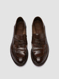 LEXIKON 140 - Dark Brown Leather Penny Loafers - 1