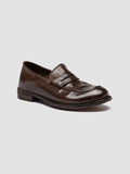 LEXIKON 140 - Dark Brown Leather Penny Loafers - 2