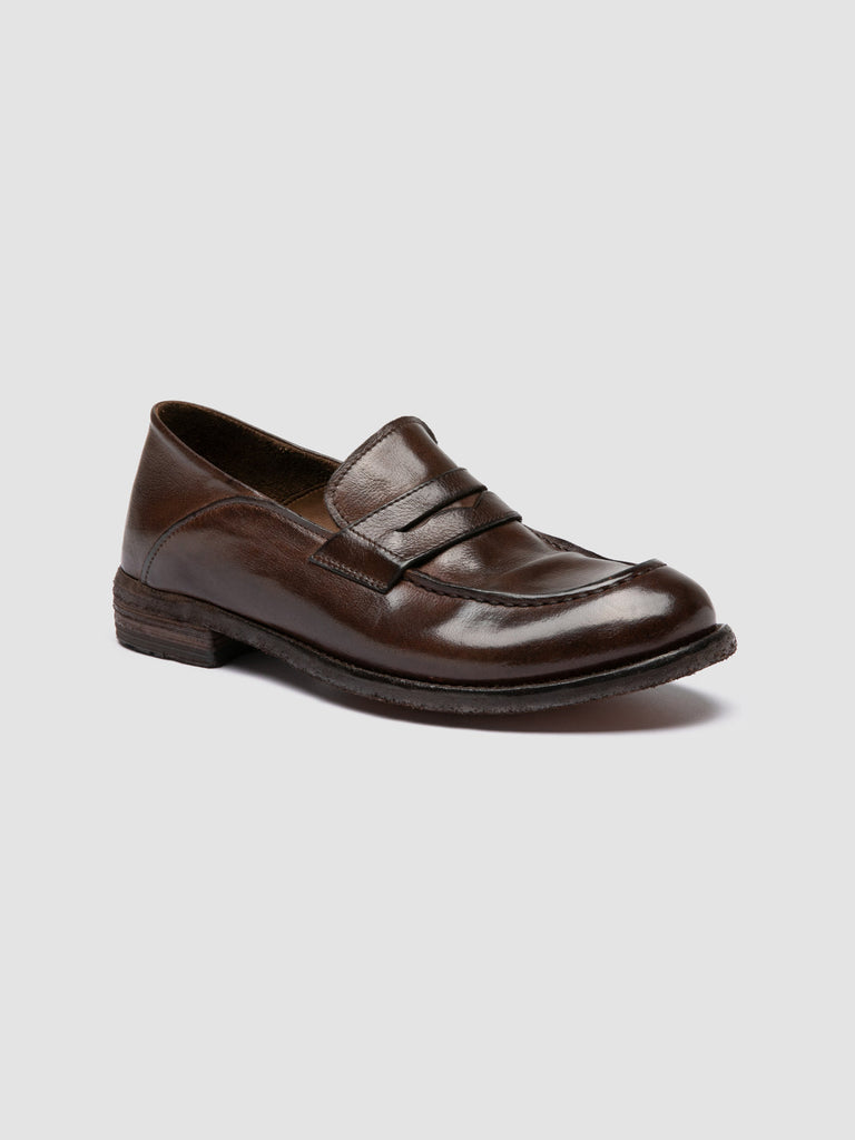 LEXIKON 140 - Dark Brown Leather Penny Loafers