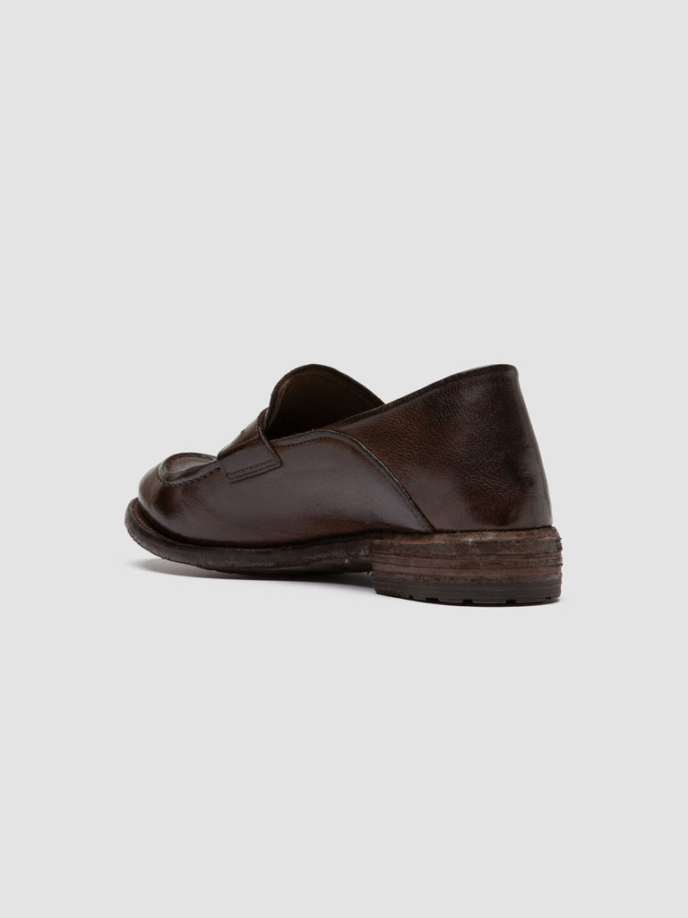 LEXIKON 140 - Dark Brown Leather Penny Loafers