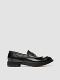 LEXIKON 158 - Black Leather Penny Loafers - 0