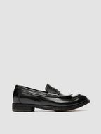 LEXIKON 158 - Black Leather Penny Loafers Officine Creative - 1