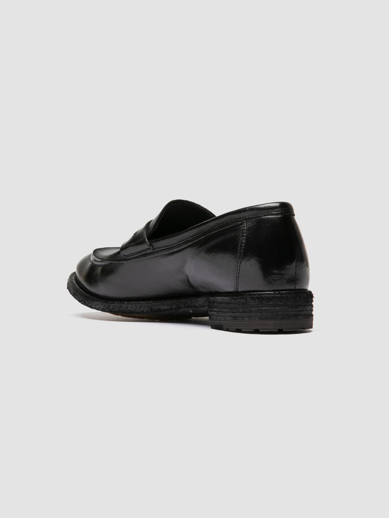 LEXIKON 158 - Black Leather Penny Loafers