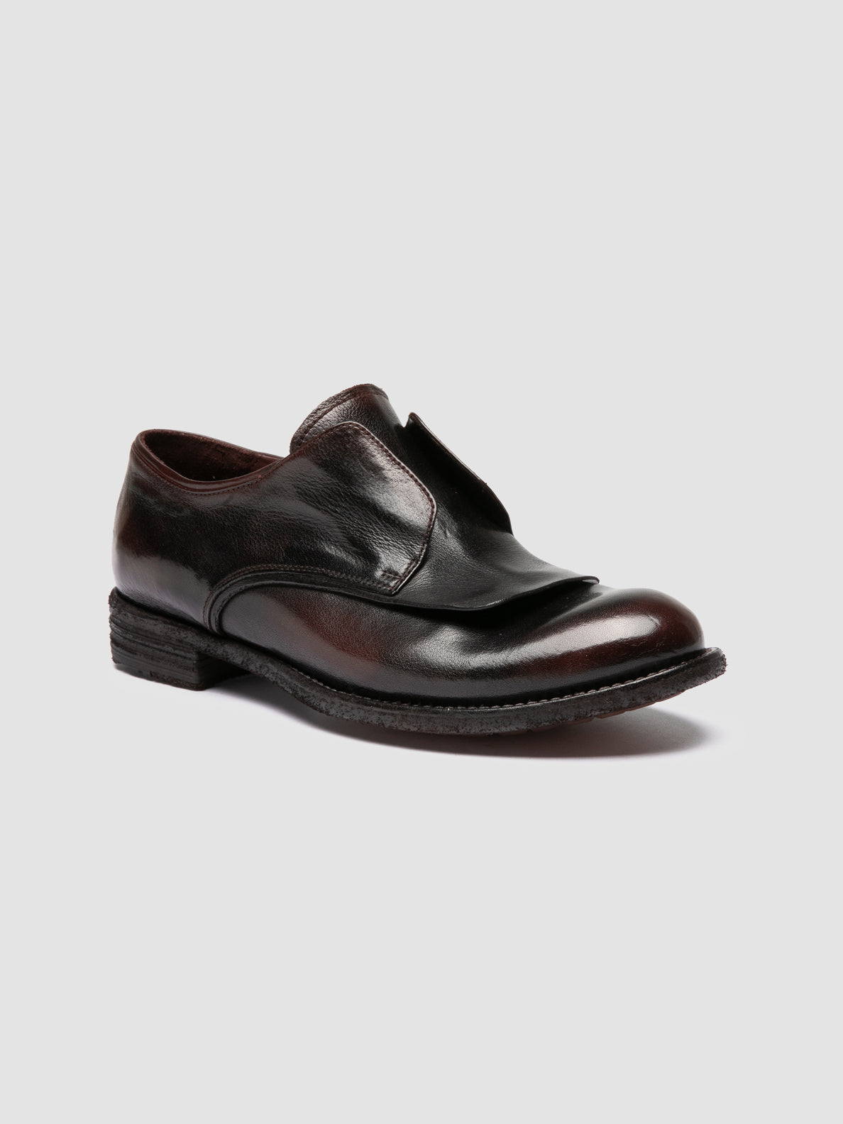 Womens Brown Leather Derby Shoes: LEXIKON 159 Officine Creative Womens Brown Leather Derby Shoes: LEXIKON 159 Officine Creative