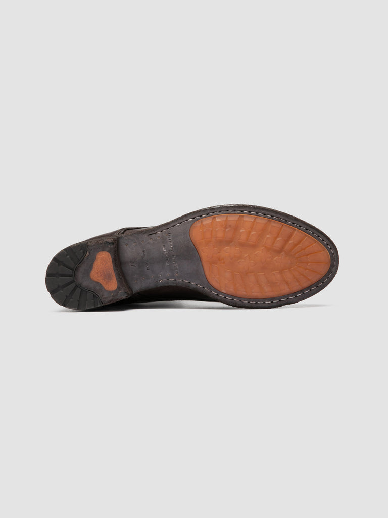 LEXIKON 160 - Dark Brown Leather Zipped Boots