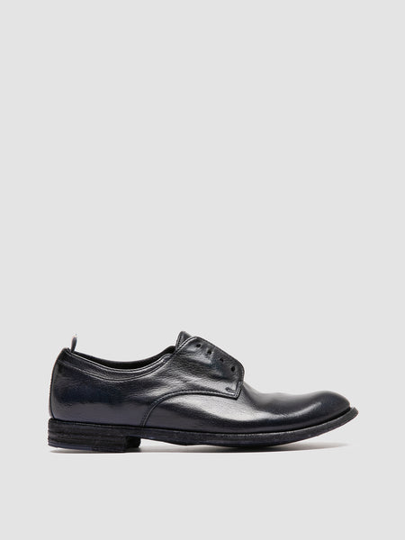 Womens Blue Leather Derby Shoes: LEXIKON 501 – Officine Creative