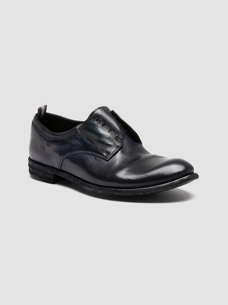 LEXIKON 501 - Navy Leather Derby Shoes