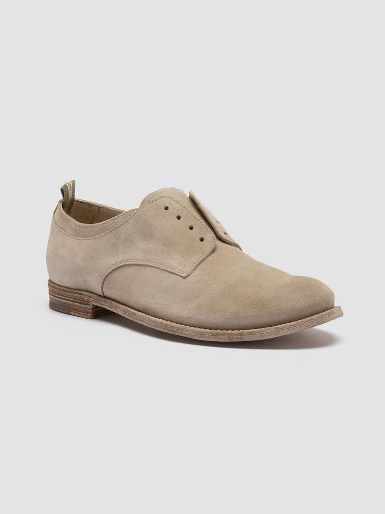 LEXIKON 501 Nude Spring - Ivory Suede Derby Shoes Women Officine Creative - 3