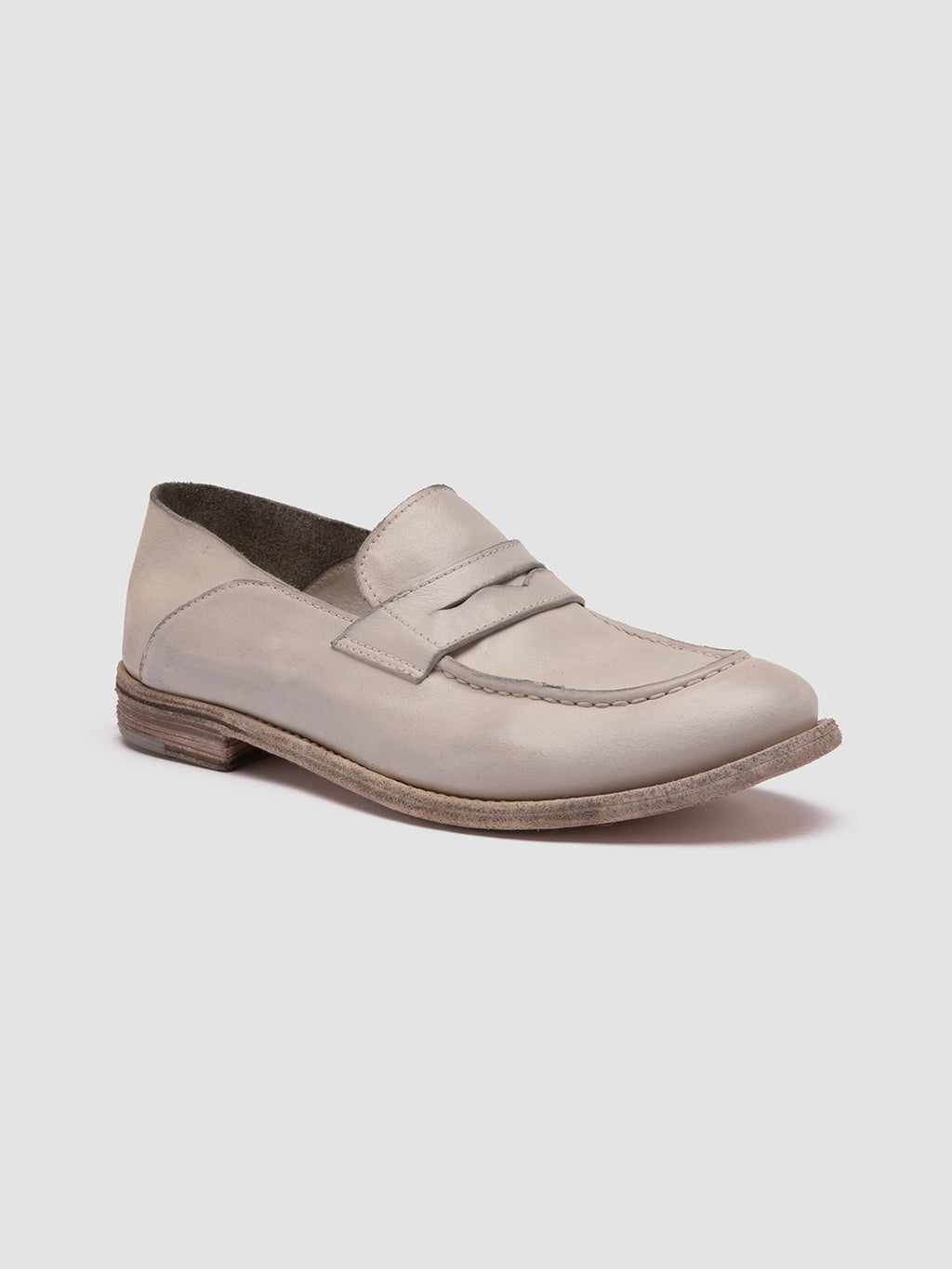 LEXIKON 516 Vapore - White Leather Loafers Women Officine Creative - 3