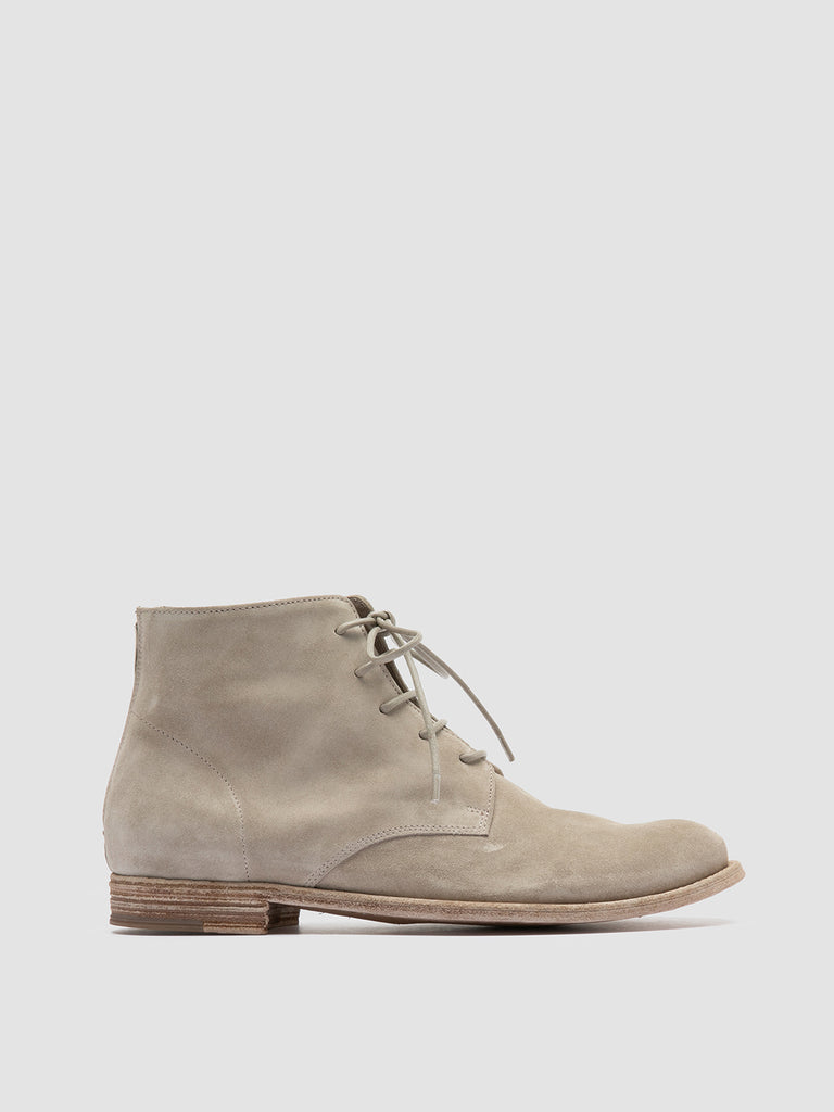 LEXIKON 539 Spiaggia - Beige Suede Lace-up Boots