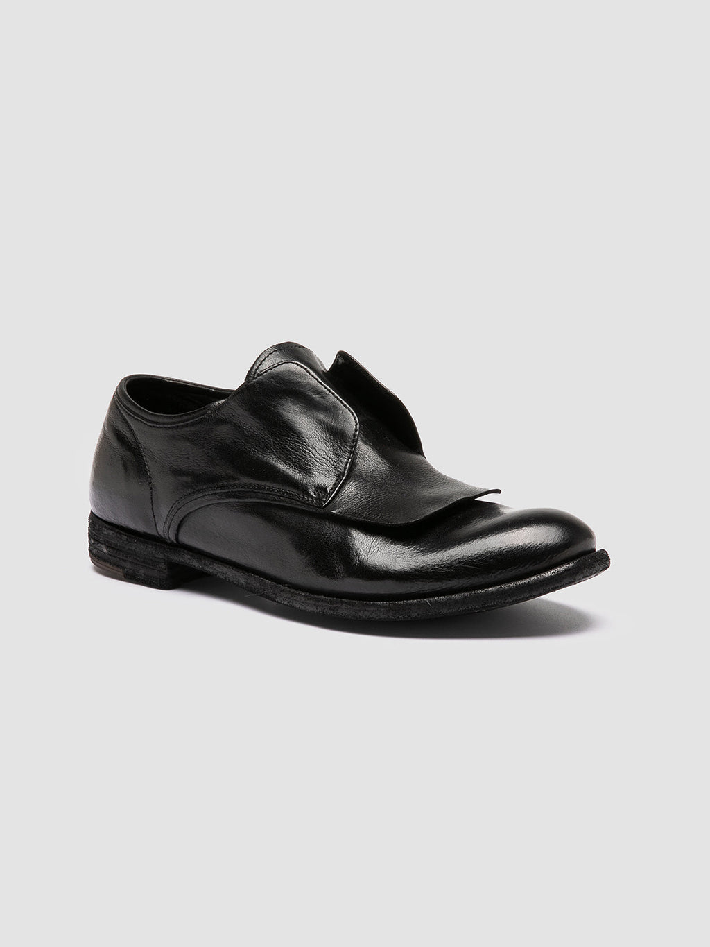 LEXIKON 550 - Black Leather Derby Shoes