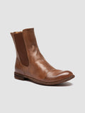 LEXIKON 551 - Brown Leather Zipped Boots