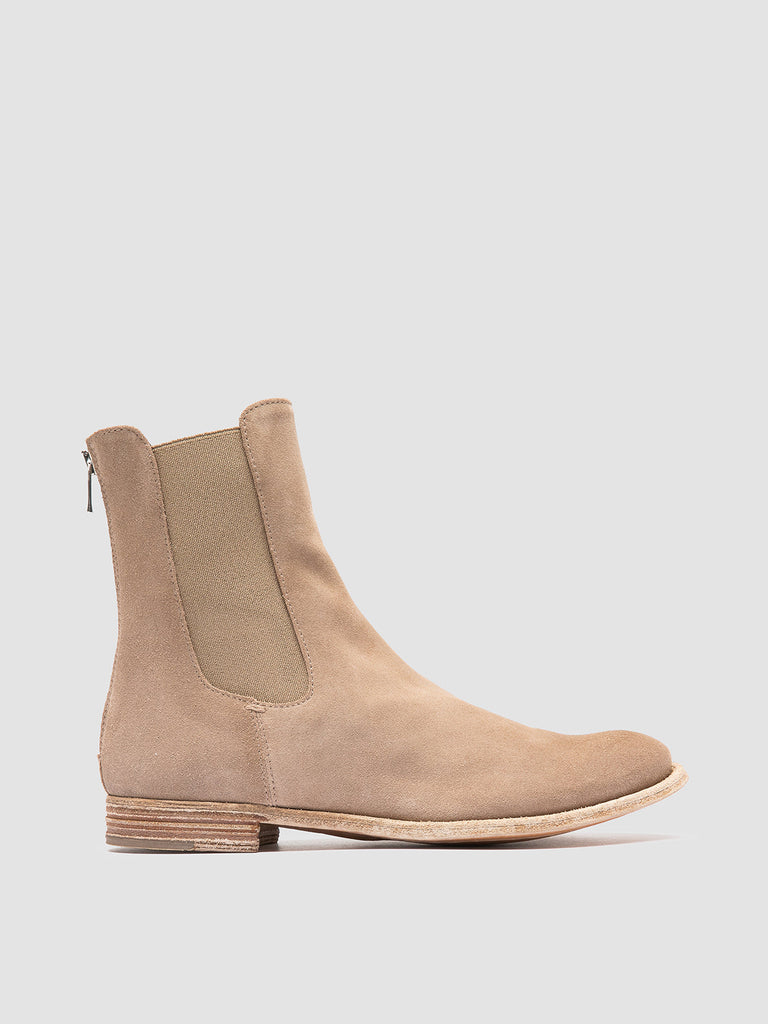 LEXIKON 551 - Brown Suede Zipped Boots