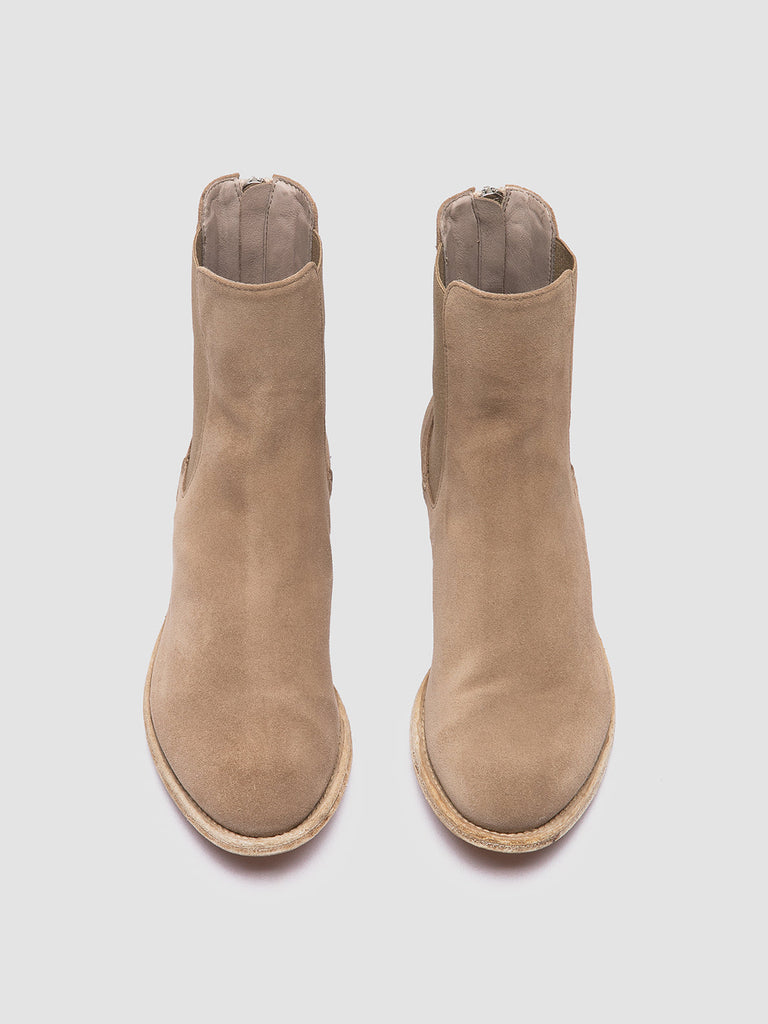 LEXIKON 551 - Brown Suede Zipped Boots