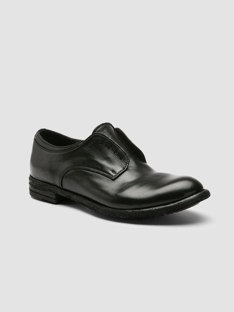 LEXIKON 012 Nero - Black Leather Derby Shoes Women Officine Creative - 3
