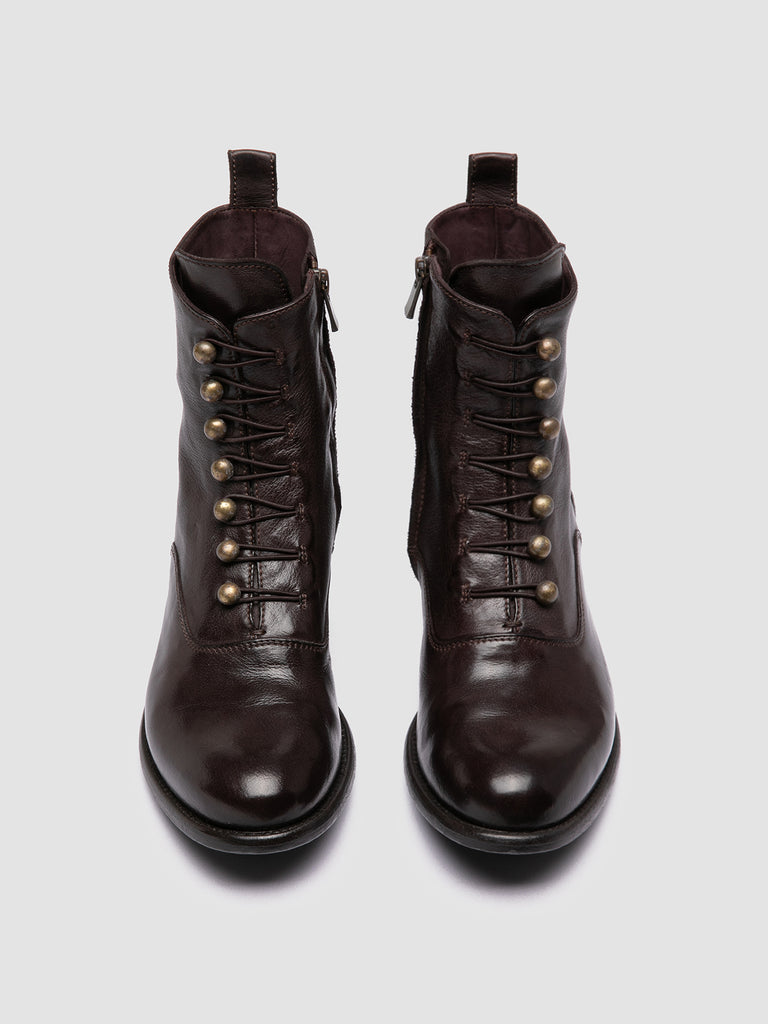 LIS 006 Truffle - Brown Leather Zipped Boots