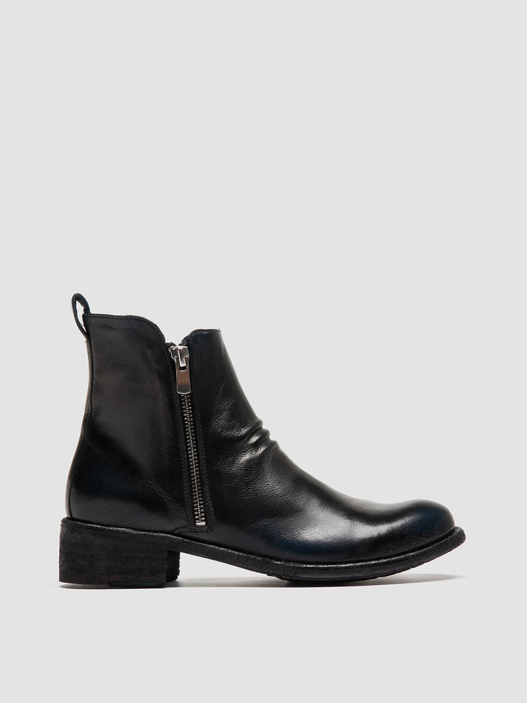 LISON 040 Supernero - Black Leather Zip Boots Women Officine Creative - 1