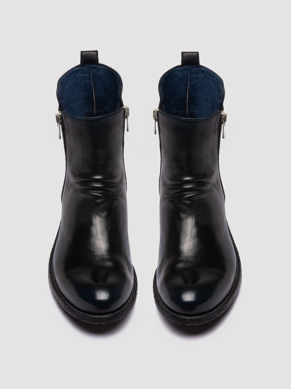 LISON 040 Supernero - Black Leather Zip Boots Women Officine Creative - 2