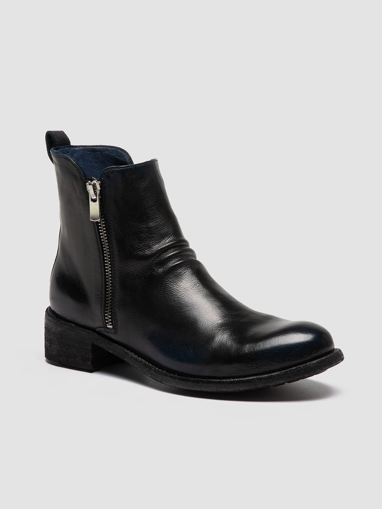 LISON 040 Supernero - Black Leather Zip Boots Women Officine Creative - 3