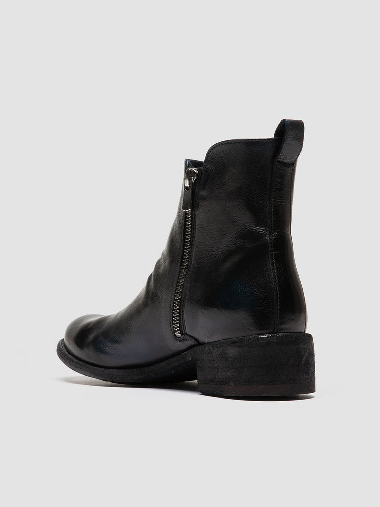 LISON 040 Supernero - Black Leather Zip Boots Women Officine Creative - 4