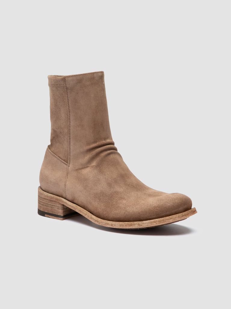 LISON 041 - Brown Suede Ankle Boots