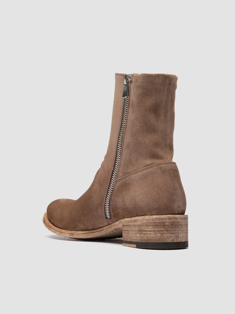 LISON 041 - Brown Suede Ankle Boots