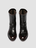 LISON 041 - Dark Burgundy Leather Ankle Boots - 1