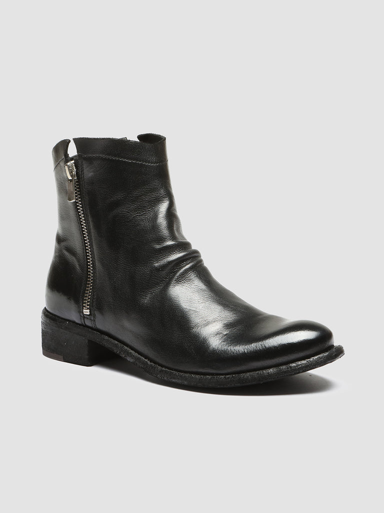 LISON 051 Nero - Black Leather Ankle Boots Women Officine Creative - 3