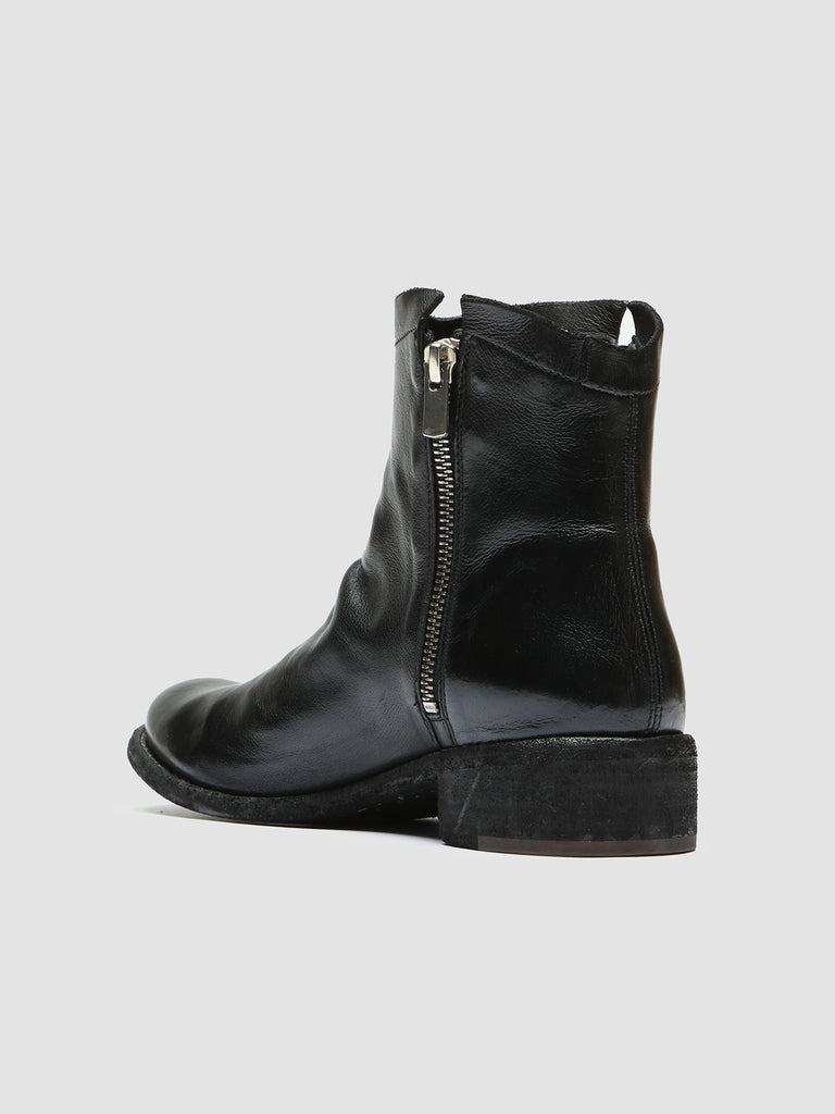 LISON 051 Nero - Black Leather Ankle Boots Women Officine Creative - 4