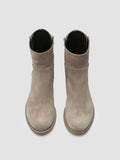 LISON 066 - Grey Suede Zipped Boots - 1