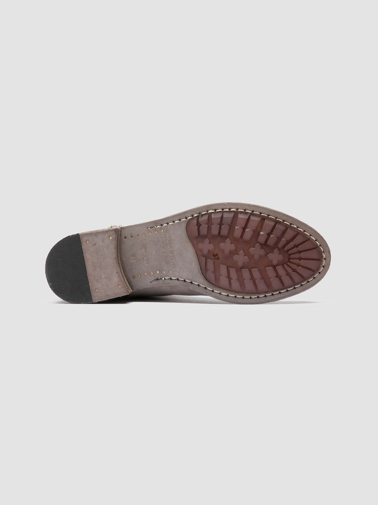 LISON 066 - Grey Suede Zipped Boots