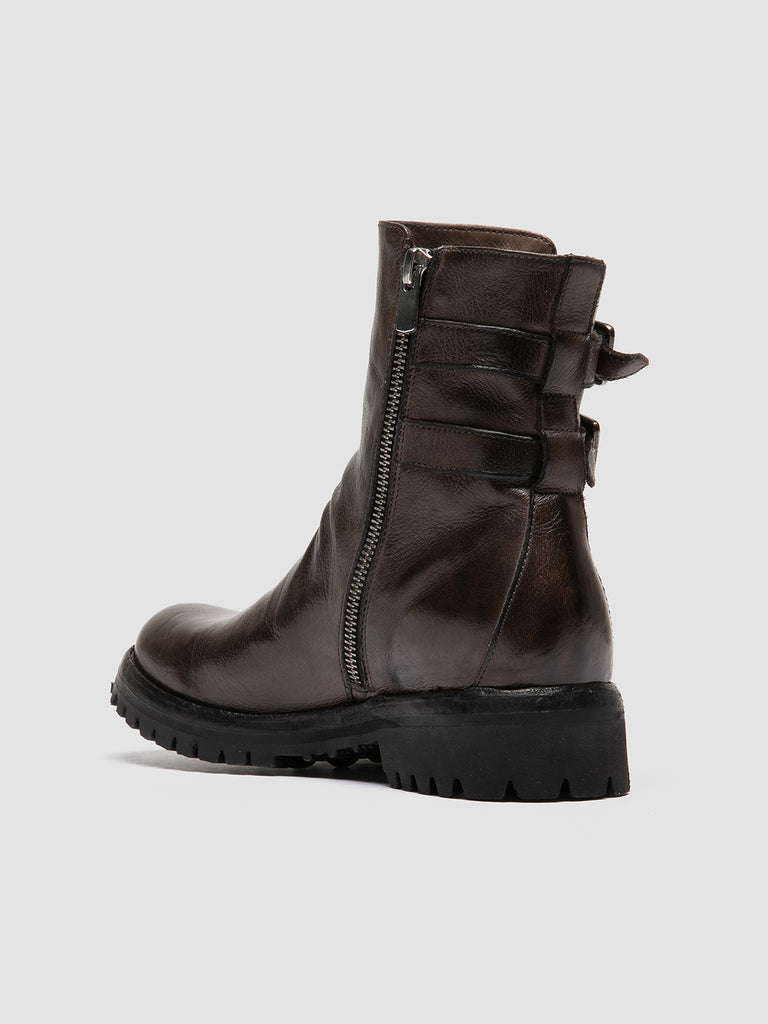 LORAINE 002 Nero - Black Leather Ankle Boots Women Officine Creative - 4