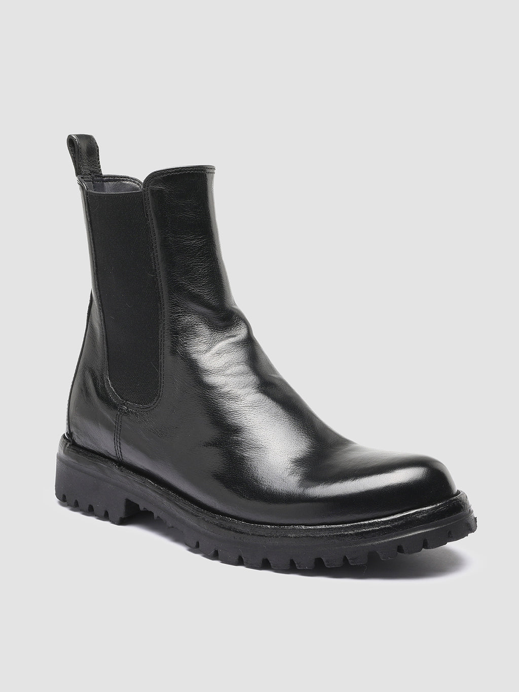 LORAINE 004 Nero - Black Leather Chelsea Boots Women Officine Creative - 3