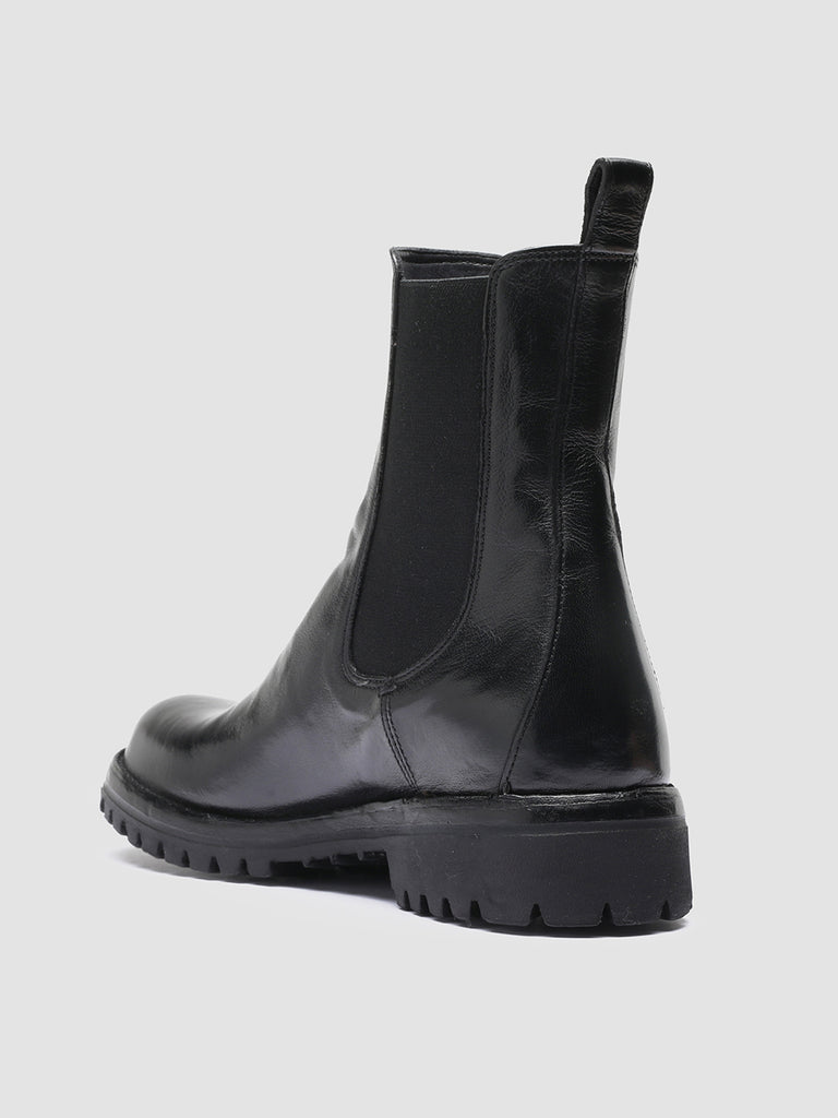LORAINE 004 Nero - Black Leather Chelsea Boots Women Officine Creative - 4