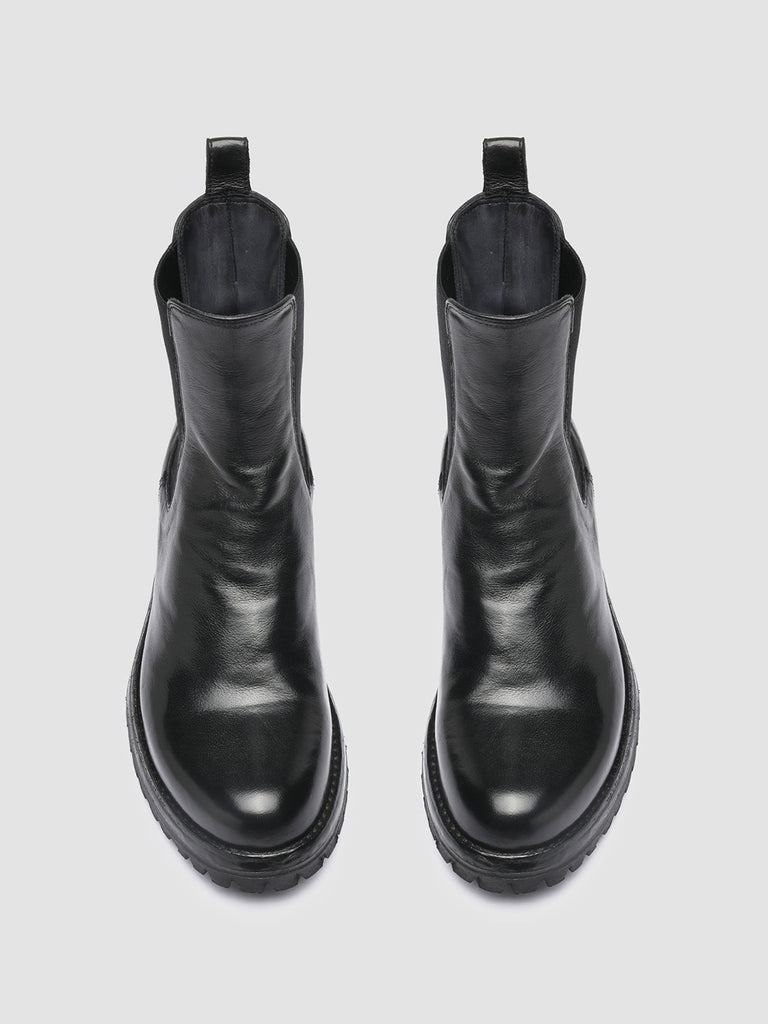 LORAINE 004 Nero - Black Leather Chelsea Boots