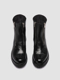 LORAINE 026 - Black Leather Zipped Boots Women Officine Creative -2