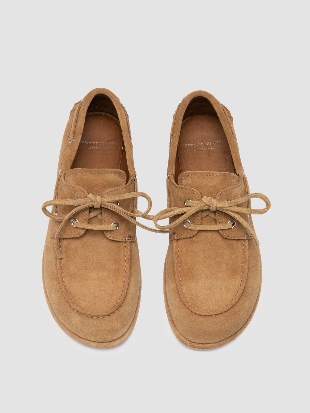 LOVE 101 - Beige Suede Boat Shoes