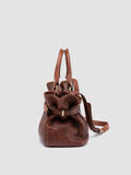 MEG 002 - Dark Brown Leather Handle Bag - 4