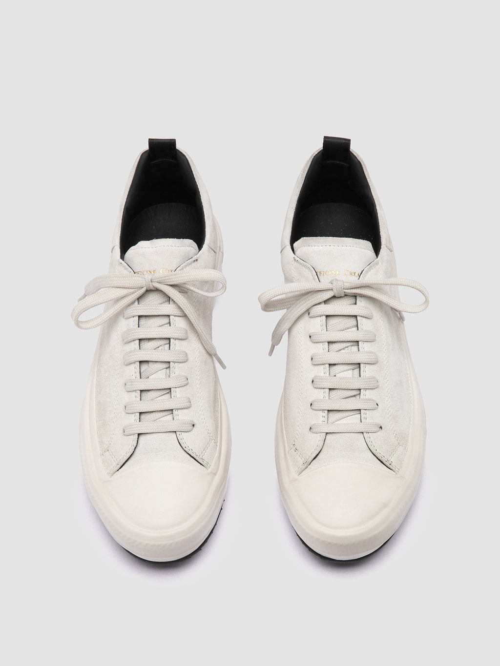 MES 009 - White Leather and Suede Low Top Sneakers Men Officine Creative - 2