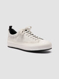 MES 009 - White Leather and Suede Low Top Sneakers Men Officine Creative - 3