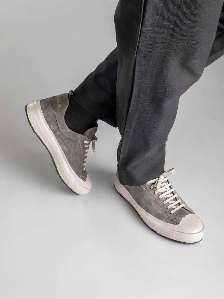 MES 009 Dusty Antilope - Taupe Leather and Suede Low Top Sneakers Men Officine Creative - 6