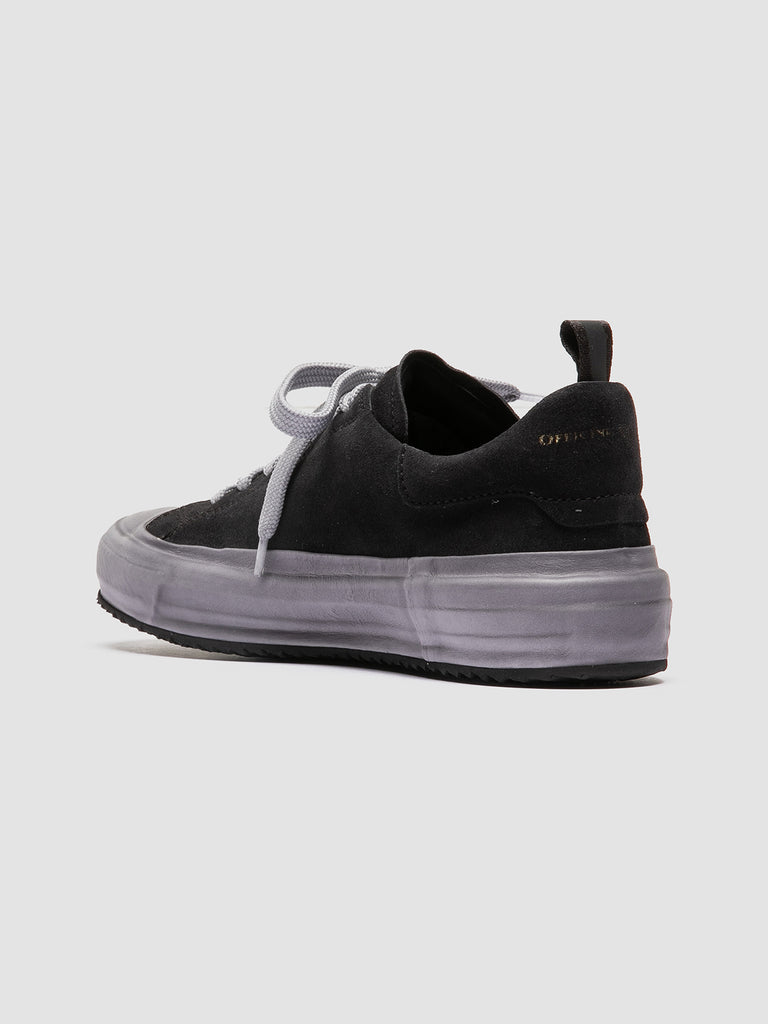 MES 105 Frida - Black Leather and Suede Low Top Sneakers Women Officine Creative - 4