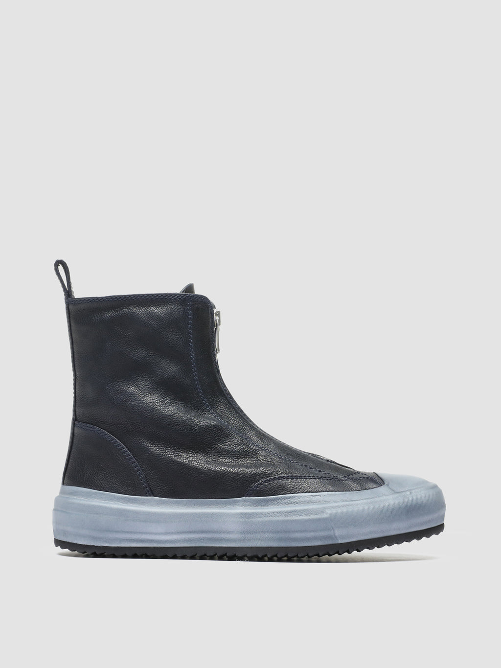 MES 109 - Blue Leather High-Top SneakerS